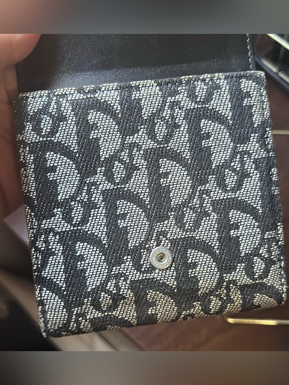 Dior Vintage Monogram Compact Wallet with COA - Picture 6 of 16